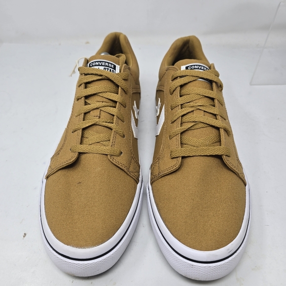 Converse Mens Size 11.5 El Distrito 2.0 OX Honey Brown White Sneakers A03787F - Picture 6 of 13